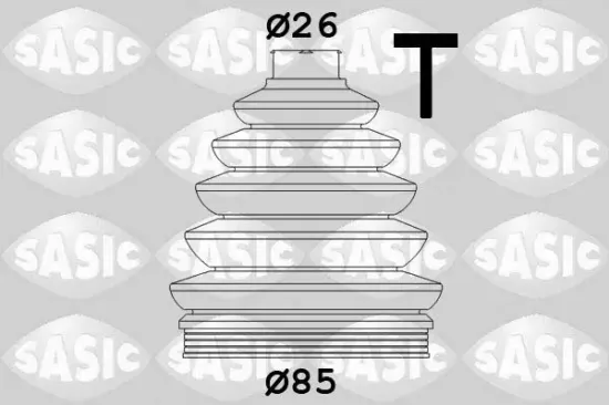 Faltenbalgsatz, Antriebswelle radseitig SASIC 1906038 Bild Faltenbalgsatz, Antriebswelle radseitig SASIC 1906038