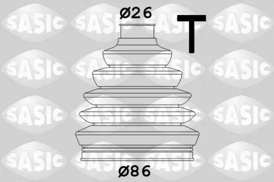 Faltenbalgsatz, Antriebswelle radseitig SASIC 1906041 Bild Faltenbalgsatz, Antriebswelle radseitig SASIC 1906041