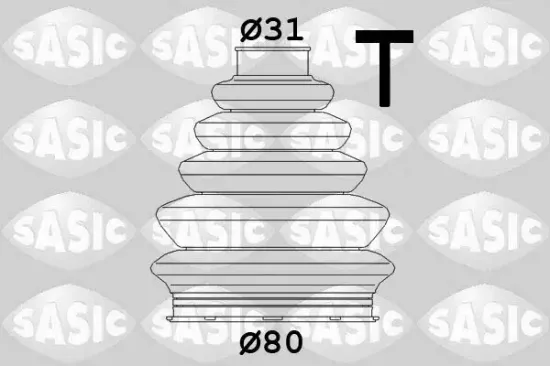Faltenbalgsatz, Antriebswelle radseitig SASIC 1906058 Bild Faltenbalgsatz, Antriebswelle radseitig SASIC 1906058