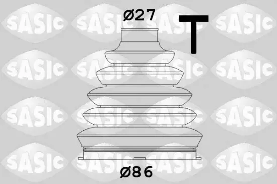 Faltenbalgsatz, Antriebswelle Vorderachse radseitig SASIC 1906070 Bild Faltenbalgsatz, Antriebswelle Vorderachse radseitig SASIC 1906070