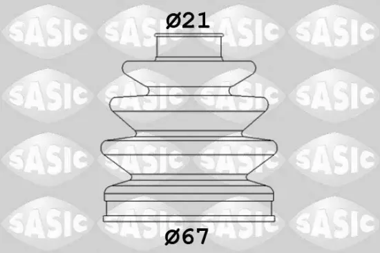Faltenbalgsatz, Antriebswelle radseitig SASIC 1906081 Bild Faltenbalgsatz, Antriebswelle radseitig SASIC 1906081