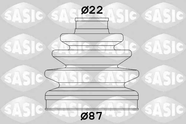 Faltenbalgsatz, Antriebswelle Vorderachse radseitig SASIC 1906100