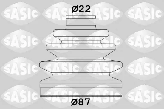 Faltenbalgsatz, Antriebswelle Vorderachse radseitig SASIC 1906100 Bild Faltenbalgsatz, Antriebswelle Vorderachse radseitig SASIC 1906100