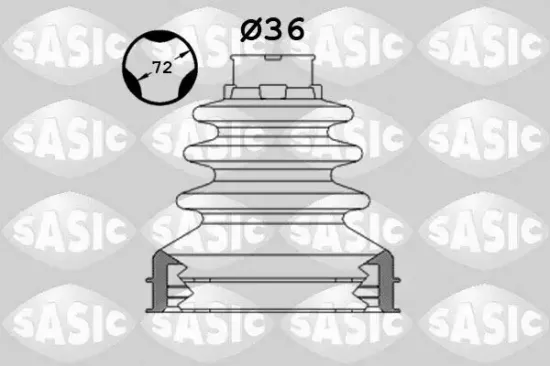 Faltenbalgsatz, Antriebswelle Vorderachse rechts getriebeseitig SASIC 1906104 Bild Faltenbalgsatz, Antriebswelle Vorderachse rechts getriebeseitig SASIC 1906104