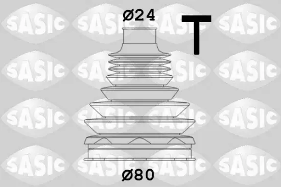 Faltenbalgsatz, Antriebswelle getriebeseitig SASIC 1906111 Bild Faltenbalgsatz, Antriebswelle getriebeseitig SASIC 1906111