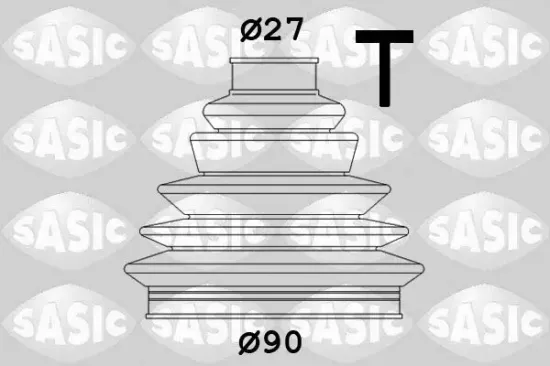 Faltenbalgsatz, Antriebswelle Vorderachse radseitig SASIC 1906112 Bild Faltenbalgsatz, Antriebswelle Vorderachse radseitig SASIC 1906112