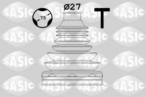 Faltenbalgsatz, Antriebswelle getriebeseitig SASIC 1906123