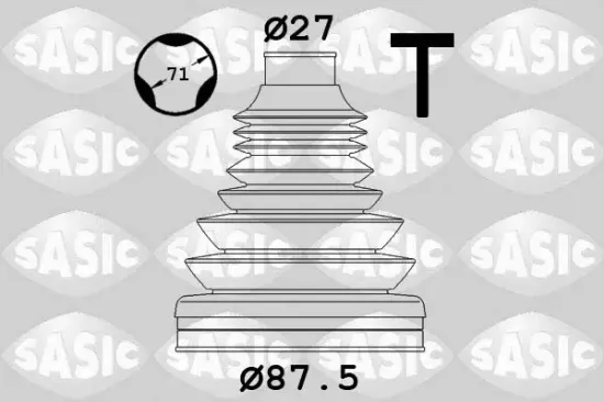 Faltenbalgsatz, Antriebswelle getriebeseitig radseitig SASIC 1906131 Bild Faltenbalgsatz, Antriebswelle getriebeseitig radseitig SASIC 1906131