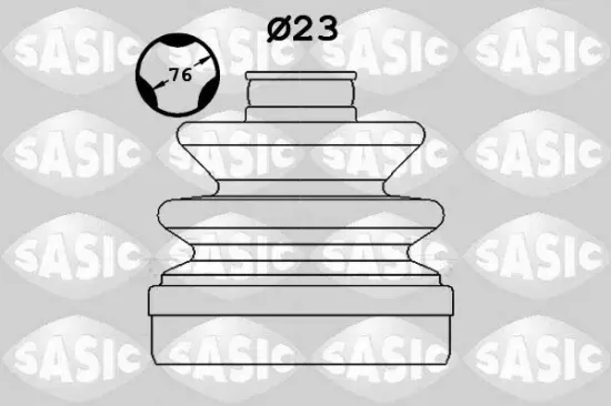 Faltenbalgsatz, Antriebswelle getriebeseitig SASIC 1906133 Bild Faltenbalgsatz, Antriebswelle getriebeseitig SASIC 1906133