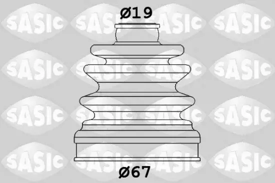 Faltenbalgsatz, Antriebswelle getriebeseitig SASIC 1906134 Bild Faltenbalgsatz, Antriebswelle getriebeseitig SASIC 1906134
