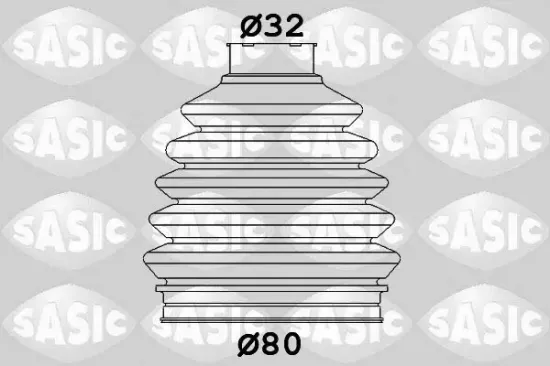 Faltenbalgsatz, Antriebswelle radseitig SASIC 1906135 Bild Faltenbalgsatz, Antriebswelle radseitig SASIC 1906135