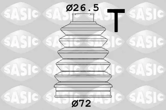 Faltenbalgsatz, Antriebswelle getriebeseitig SASIC 1906139 Bild Faltenbalgsatz, Antriebswelle getriebeseitig SASIC 1906139