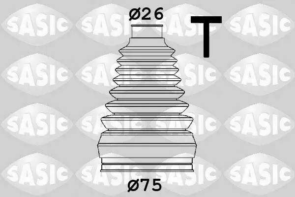 Faltenbalgsatz, Antriebswelle getriebeseitig SASIC 1906147