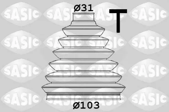 Faltenbalgsatz, Antriebswelle radseitig SASIC 1906153 Bild Faltenbalgsatz, Antriebswelle radseitig SASIC 1906153