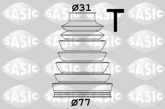 Faltenbalgsatz, Antriebswelle getriebeseitig SASIC 1906154 Bild Faltenbalgsatz, Antriebswelle getriebeseitig SASIC 1906154