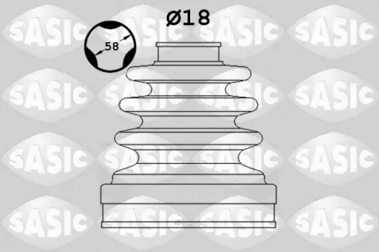 Faltenbalgsatz, Antriebswelle getriebeseitig SASIC 1906168 Bild Faltenbalgsatz, Antriebswelle getriebeseitig SASIC 1906168