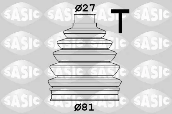 Faltenbalgsatz, Antriebswelle radseitig SASIC 1906172 Bild Faltenbalgsatz, Antriebswelle radseitig SASIC 1906172