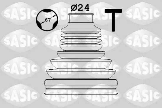 Faltenbalgsatz, Antriebswelle getriebeseitig SASIC 1906173 Bild Faltenbalgsatz, Antriebswelle getriebeseitig SASIC 1906173