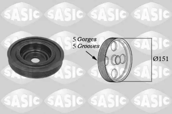 Riemenscheibe, Kurbelwelle SASIC 2154008 Bild Riemenscheibe, Kurbelwelle SASIC 2154008