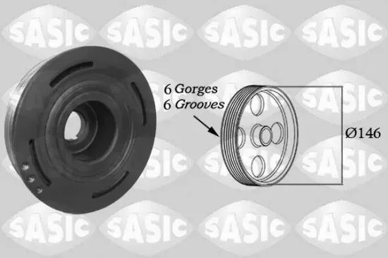 Riemenscheibe, Kurbelwelle SASIC 2154013 Bild Riemenscheibe, Kurbelwelle SASIC 2154013