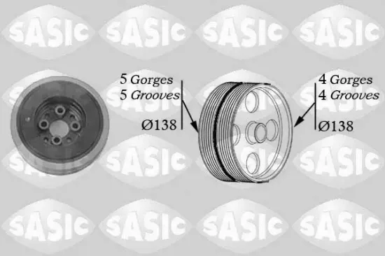 Riemenscheibe, Kurbelwelle SASIC 2156004 Bild Riemenscheibe, Kurbelwelle SASIC 2156004