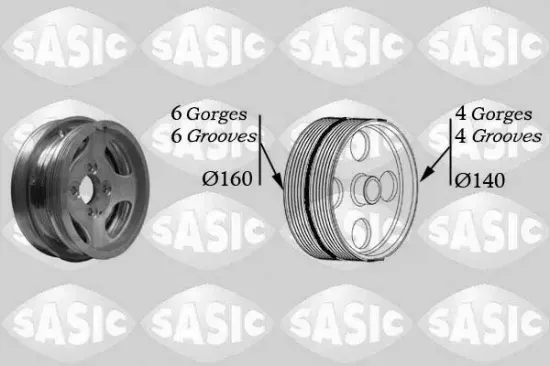 Riemenscheibe, Kurbelwelle SASIC 2156037 Bild Riemenscheibe, Kurbelwelle SASIC 2156037