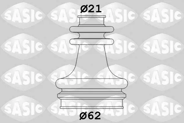 Faltenbalgsatz, Antriebswelle getriebeseitig SASIC 2873653