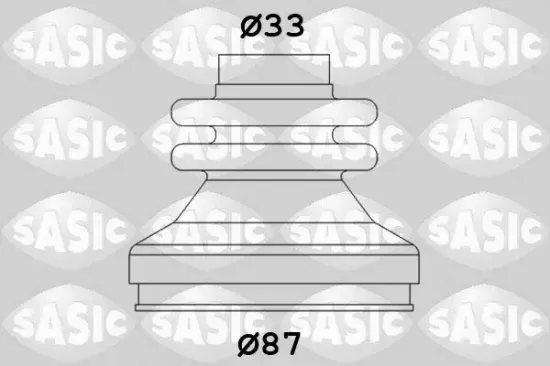 Faltenbalgsatz, Antriebswelle getriebeseitig SASIC 2873783 Bild Faltenbalgsatz, Antriebswelle getriebeseitig SASIC 2873783