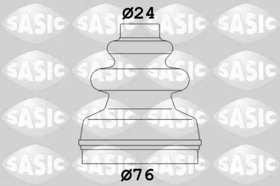 Faltenbalgsatz, Antriebswelle getriebeseitig SASIC 2873793 Bild Faltenbalgsatz, Antriebswelle getriebeseitig SASIC 2873793