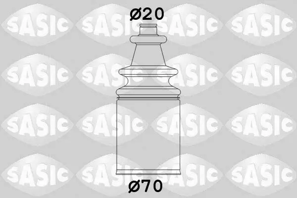 Faltenbalgsatz, Antriebswelle getriebeseitig SASIC 2873833