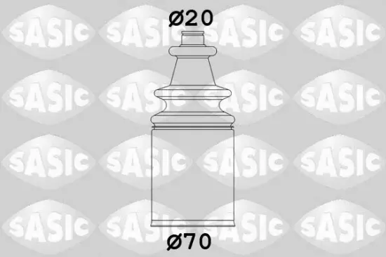 Faltenbalgsatz, Antriebswelle getriebeseitig SASIC 2873833 Bild Faltenbalgsatz, Antriebswelle getriebeseitig SASIC 2873833