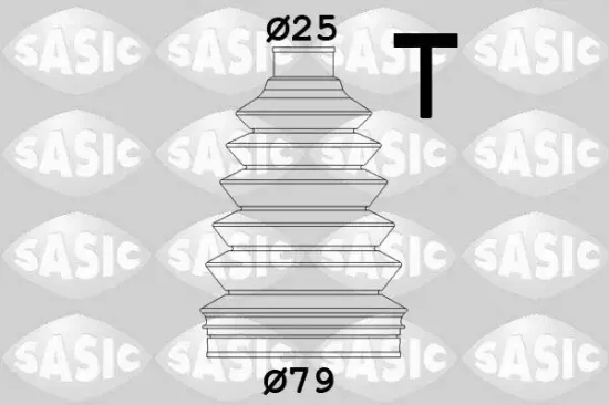 Faltenbalgsatz, Antriebswelle radseitig SASIC 2933193 Bild Faltenbalgsatz, Antriebswelle radseitig SASIC 2933193