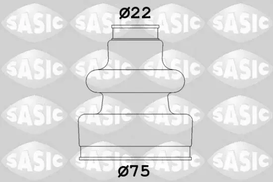 Faltenbalgsatz, Antriebswelle Hinterachse getriebeseitig SASIC 2933593 Bild Faltenbalgsatz, Antriebswelle Hinterachse getriebeseitig SASIC 2933593