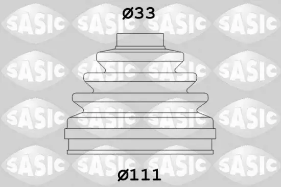 Faltenbalgsatz, Antriebswelle radseitig SASIC 2933993 Bild Faltenbalgsatz, Antriebswelle radseitig SASIC 2933993