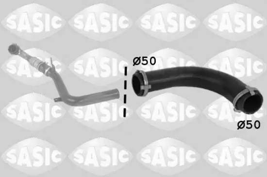 Ladeluftschlauch Ladeluftkühler Eingang SASIC 3336229 Bild Ladeluftschlauch Ladeluftkühler Eingang SASIC 3336229