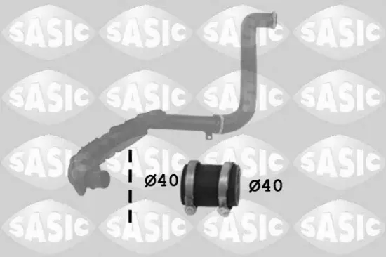 Ladeluftschlauch Ausgang SASIC 3336310 Bild Ladeluftschlauch Ausgang SASIC 3336310