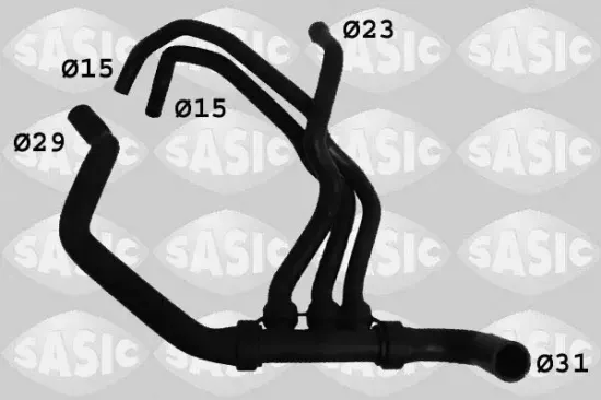 Kühlerschlauch links unten SASIC 3404032 Bild Kühlerschlauch links unten SASIC 3404032