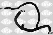 Kühlerschlauch links unten SASIC 3404160