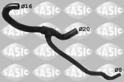 Kühlerschlauch mitte rechts SASIC 3406263
