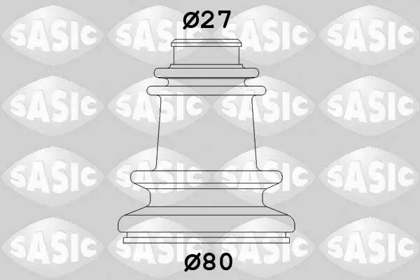 Faltenbalgsatz, Antriebswelle Vorderachse rechts getriebeseitig SASIC 4003409