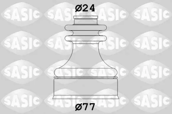 Faltenbalgsatz, Antriebswelle getriebeseitig SASIC 4003425 Bild Faltenbalgsatz, Antriebswelle getriebeseitig SASIC 4003425