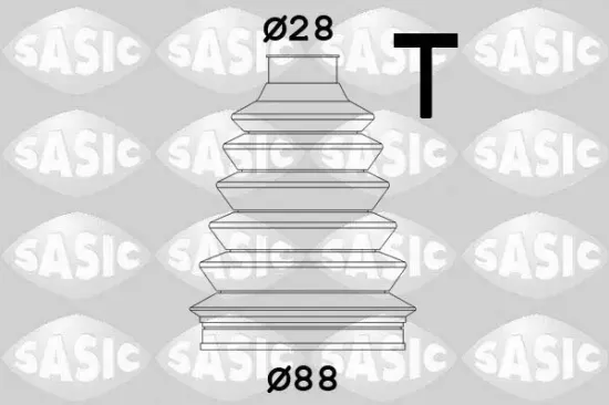 Faltenbalgsatz, Antriebswelle radseitig SASIC 4003455 Bild Faltenbalgsatz, Antriebswelle radseitig SASIC 4003455