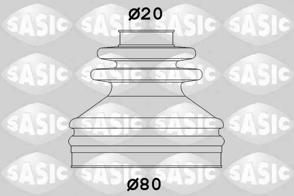Faltenbalgsatz, Antriebswelle getriebeseitig SASIC 4003467
