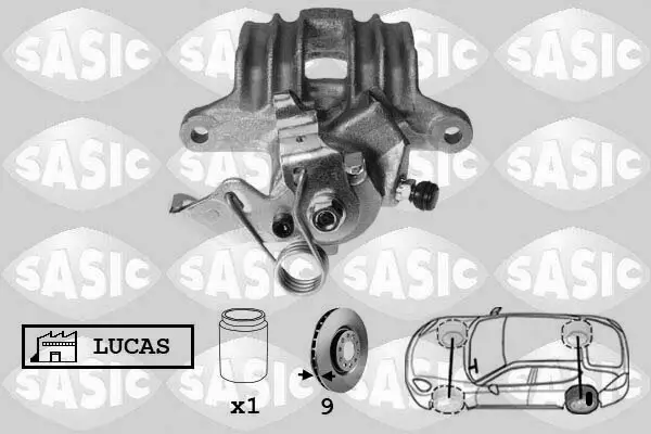 Bremssattel Hinterachse links SASIC 6506010