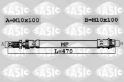 Bremsschlauch Vorderachse SASIC 6604028