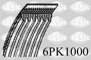 Keilrippenriemen SASIC 6PK1000