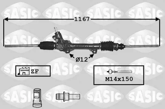 Lenkgetriebe SASIC 7006023 Bild Lenkgetriebe SASIC 7006023