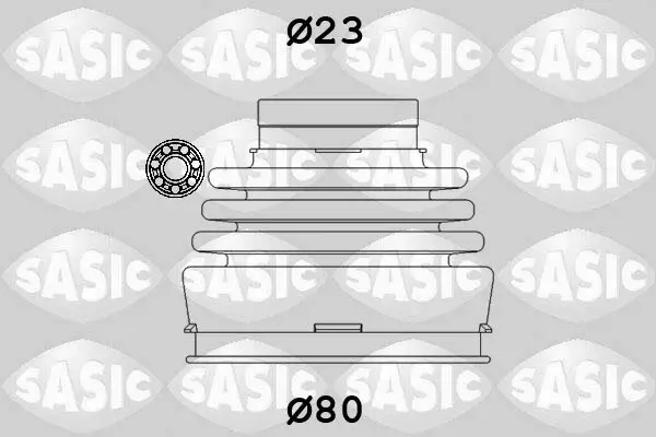 Faltenbalgsatz, Antriebswelle getriebeseitig SASIC 9004630