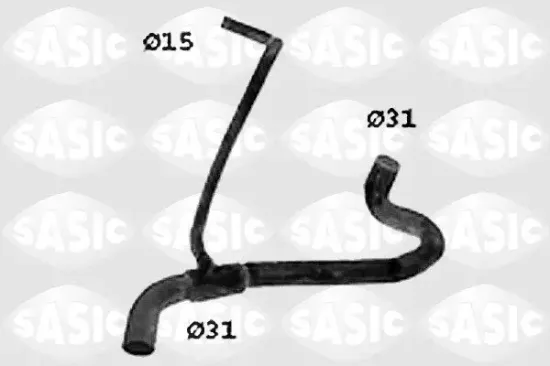 Kühlerschlauch links unten SASIC SWH4210 Bild Kühlerschlauch links unten SASIC SWH4210