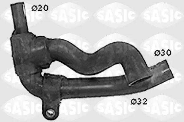 Kühlerschlauch links unten SASIC SWH4266